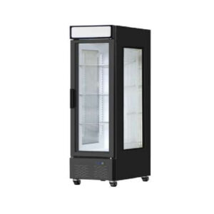 3-side glasses single door cooler showcase