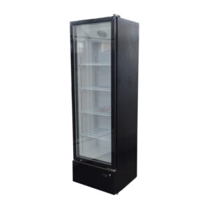Single door drink beverage cooler showcase without Lightbox