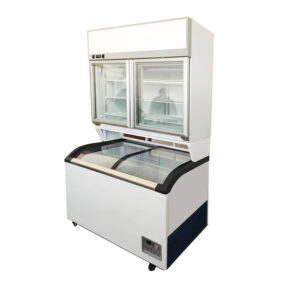 Combinate dual temperature fridge showcase